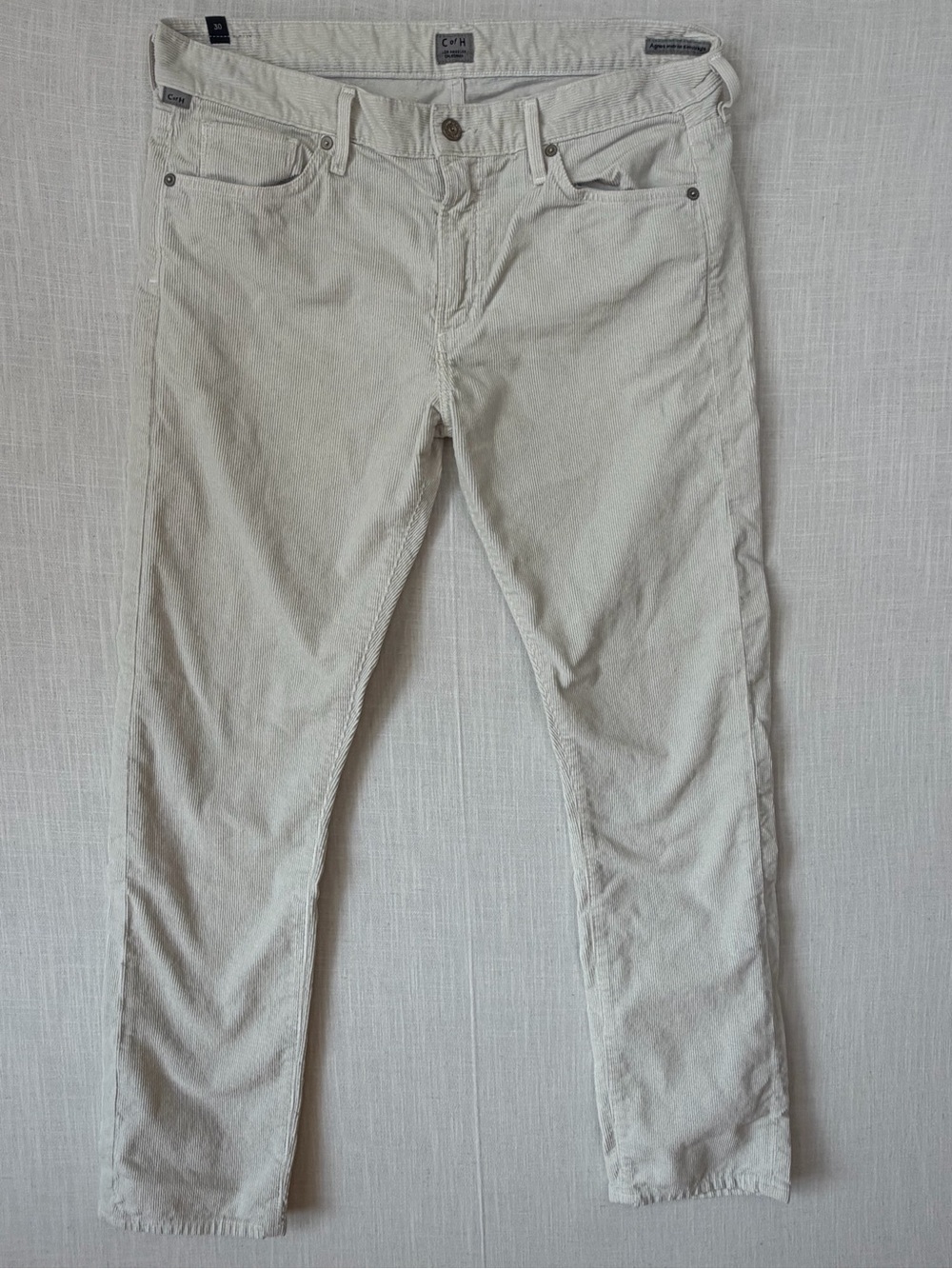 Citizens of Humanity Cream Corduroy Pants